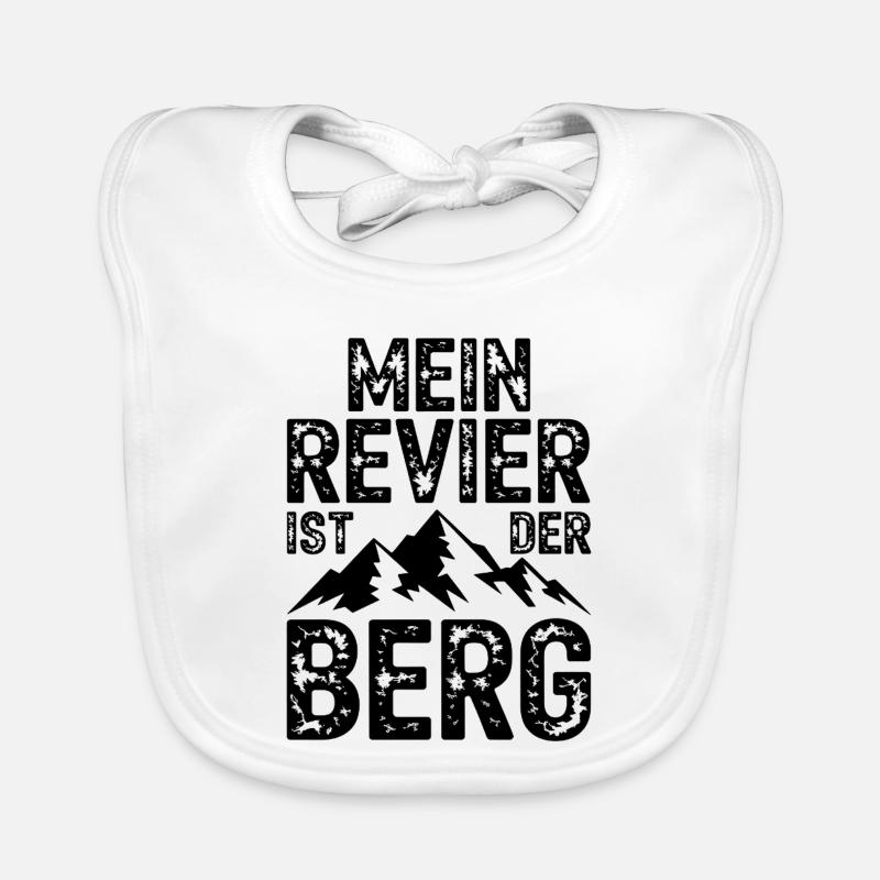 My territory is the mountain Organic Baby Bibs