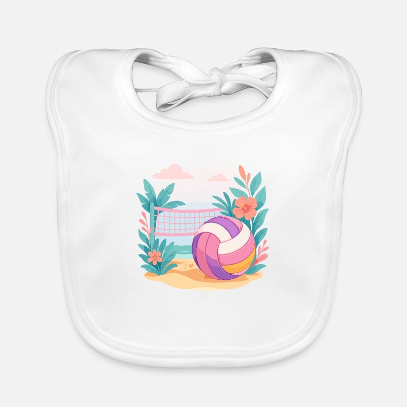 Sunset Spike – Beach Vibes Only Organic Baby Bibs