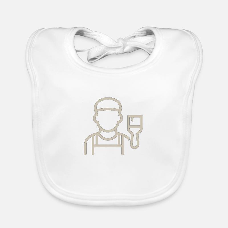 Der Maler Baby Bio-Lätzchen