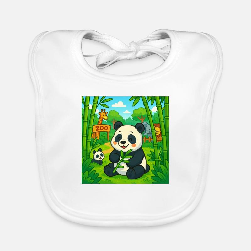 Pandy - Bavoir bio Bébé - blanc