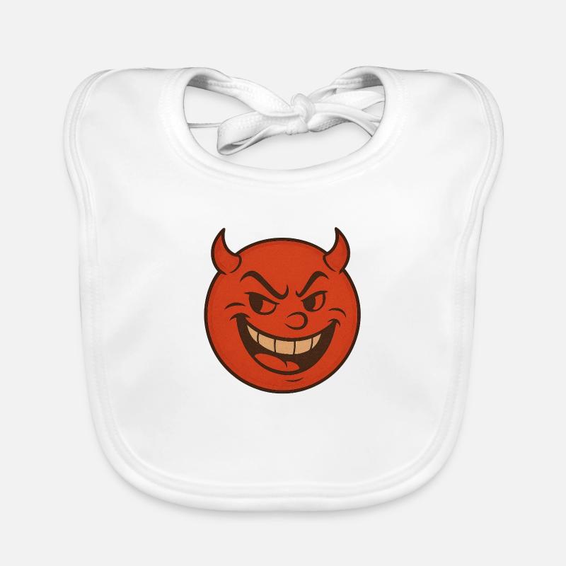 Cheeky & Fire Red – The Little Devil Organic Baby Bibs
