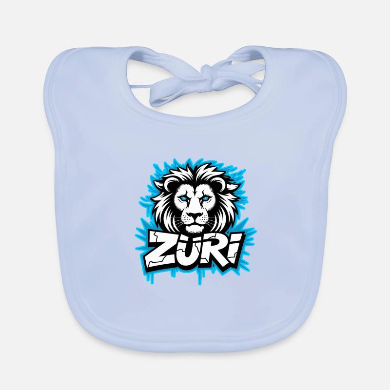 Zueri loewe graffiti Baby Bio-Lätzchen