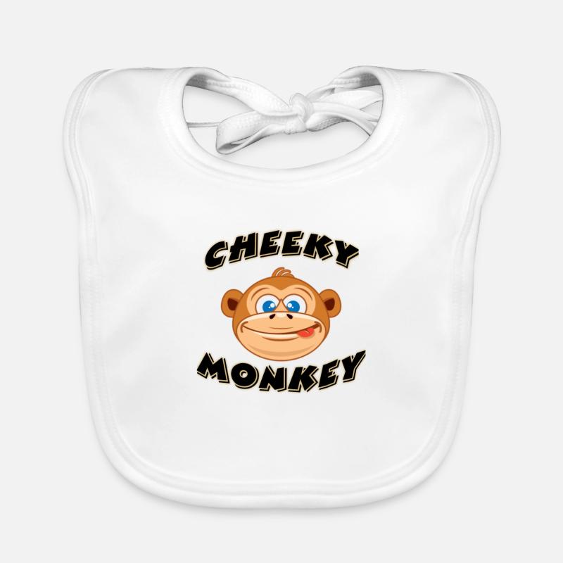 Der freche Affe Baby Bio-Lätzchen
