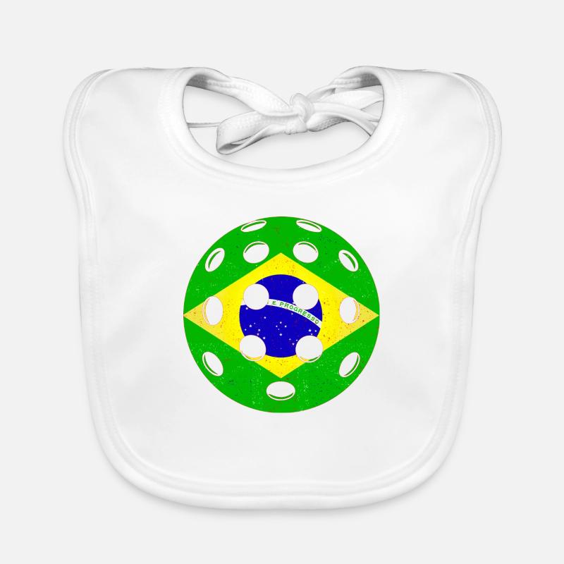 PICKLEBALL BRÉSIL - Bavoir bio Bébé - blanc