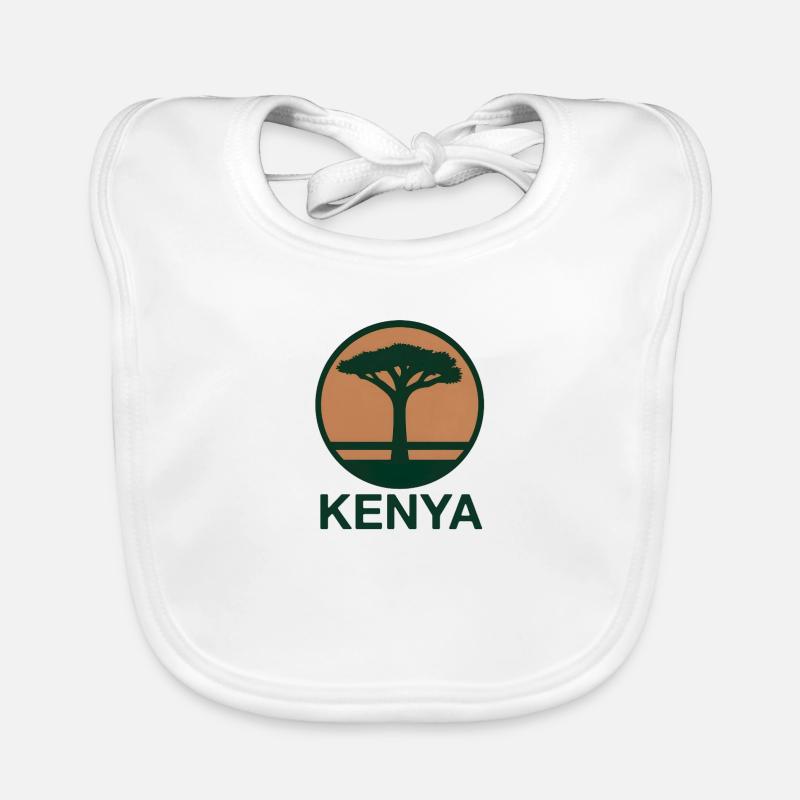 Kenya Baum rund Baby Bio-Lätzchen