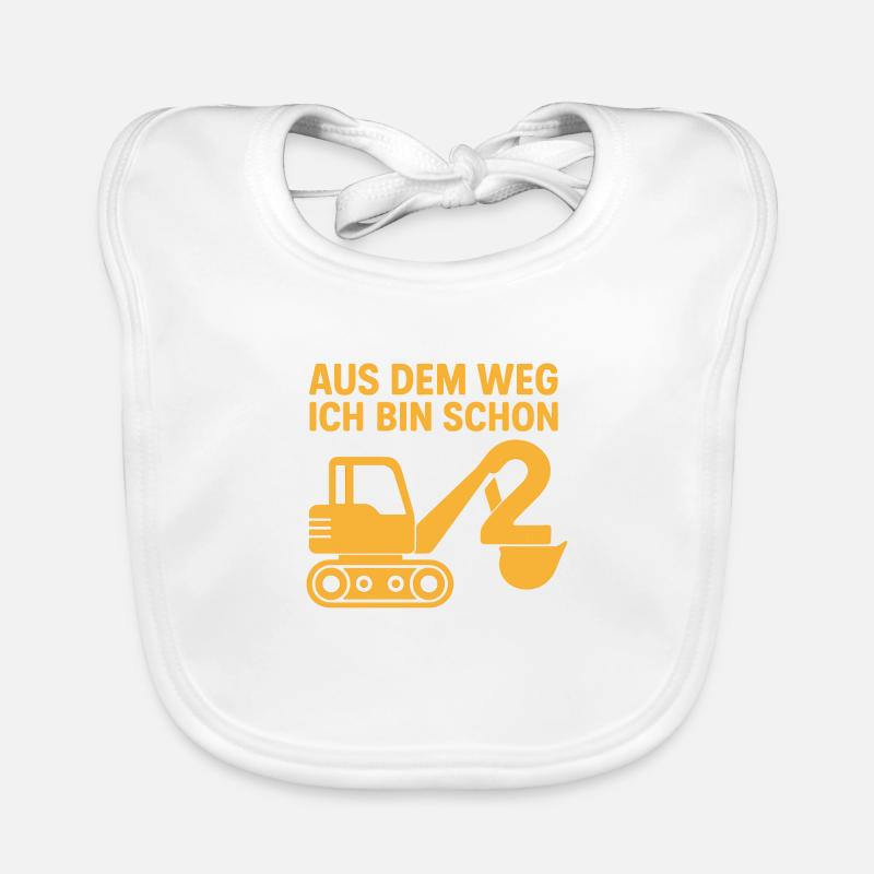 Aus dem Weg ich bin schon 2 - Baby Bio-Lätzchen - Weiß