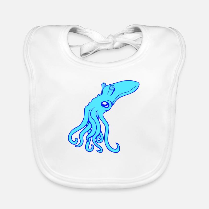 Pieuvre, Pieuvre, Pieuvre, Céphalopode, Calmar géant Bavoir bio Bébé