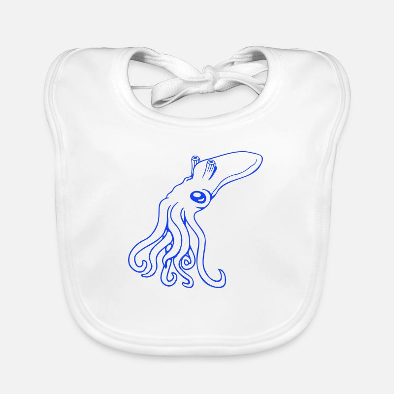 Pieuvre, Pieuvre, Pieuvre, Céphalopode, Calmar géant Bavoir bio Bébé