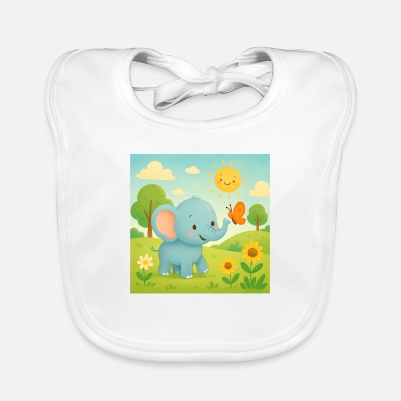 Elefant Baby Bio-Lätzchen