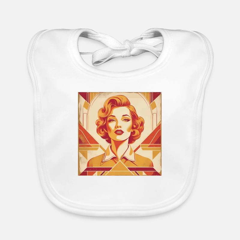 Retro Design Baby Bio-Lätzchen