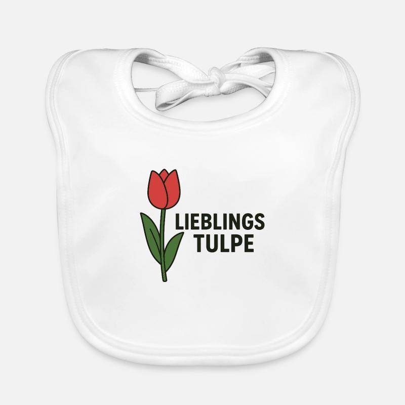 TULIPE PRÉFÉRÉE Bavoir bio Bébé