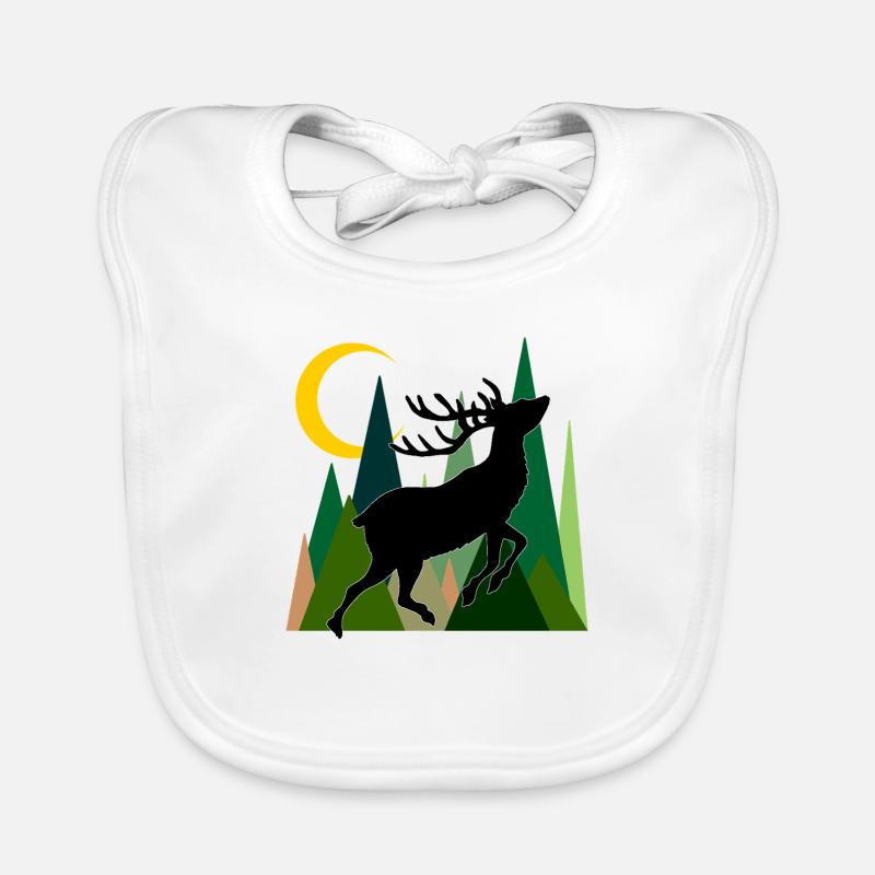 Cerf Bavoir bio Bébé