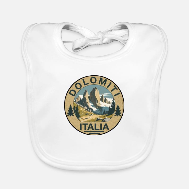 Dolomites rondes Bavoir bio Bébé