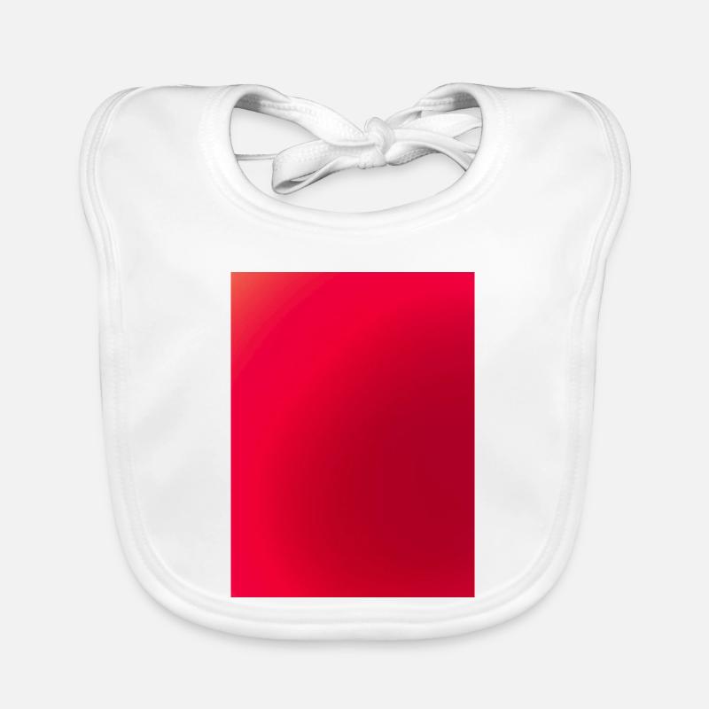 Bright red shimmer pattern Organic Baby Bibs