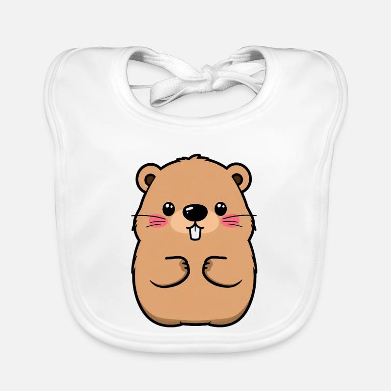 Murmeltier Baby Bio-Lätzchen