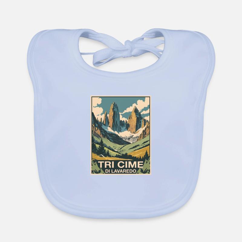 Tri Cime Dolomites Organic Baby Bibs