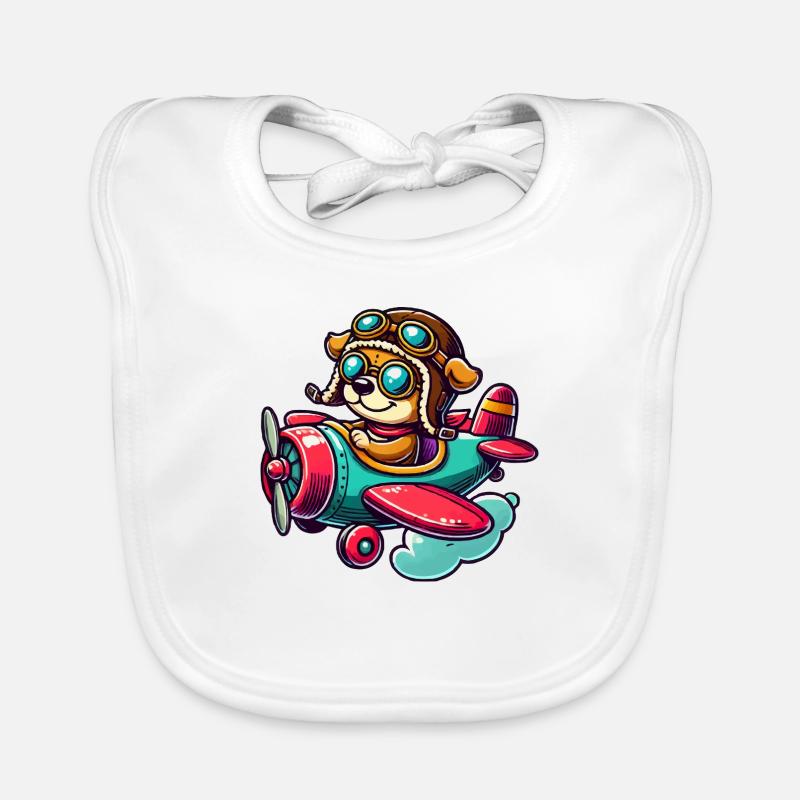 Hund Pilot Baby Bio-Lätzchen