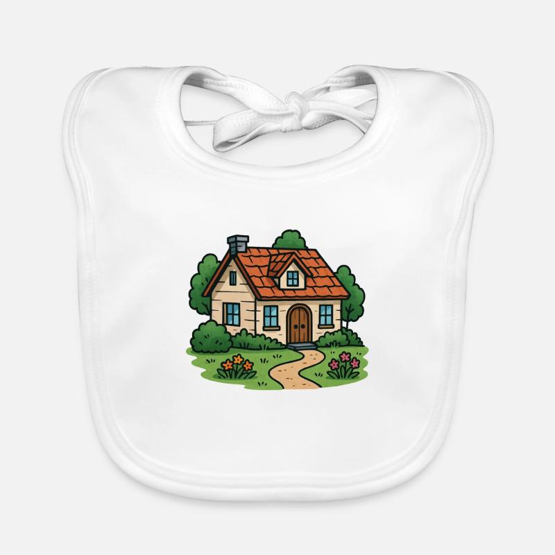 House Villa Organic Baby Bibs