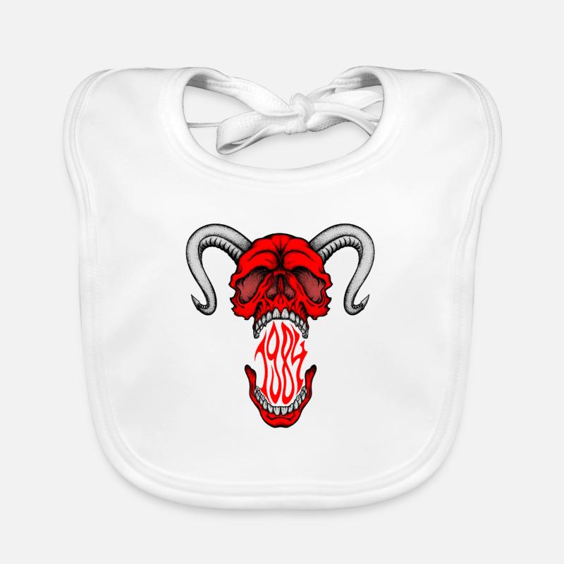 "HELLSKULL – Dämonisches Gebrüll" Baby Bio-Lätzchen