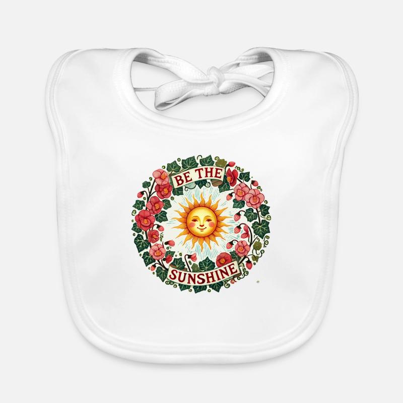 Be the Sunshine - Rétro Positivité Édifiante Desig Bavoir bio Bébé