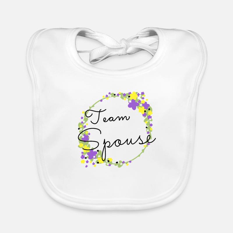 Team Spouse non binary/Team Verfiancé non binary Organic Baby Bibs