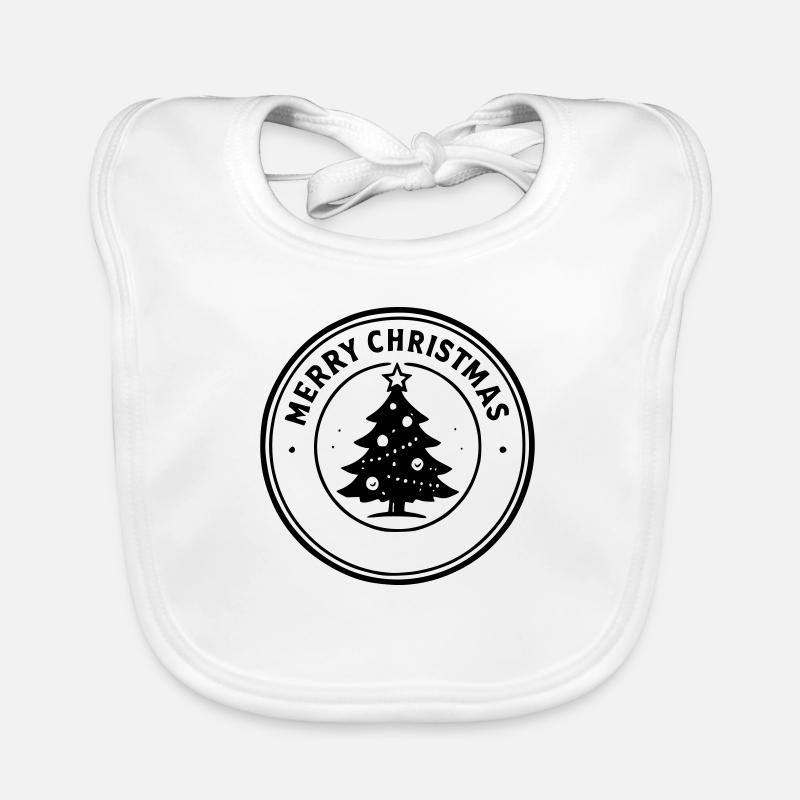 Frohe Weihnachten Baby Bio-Lätzchen