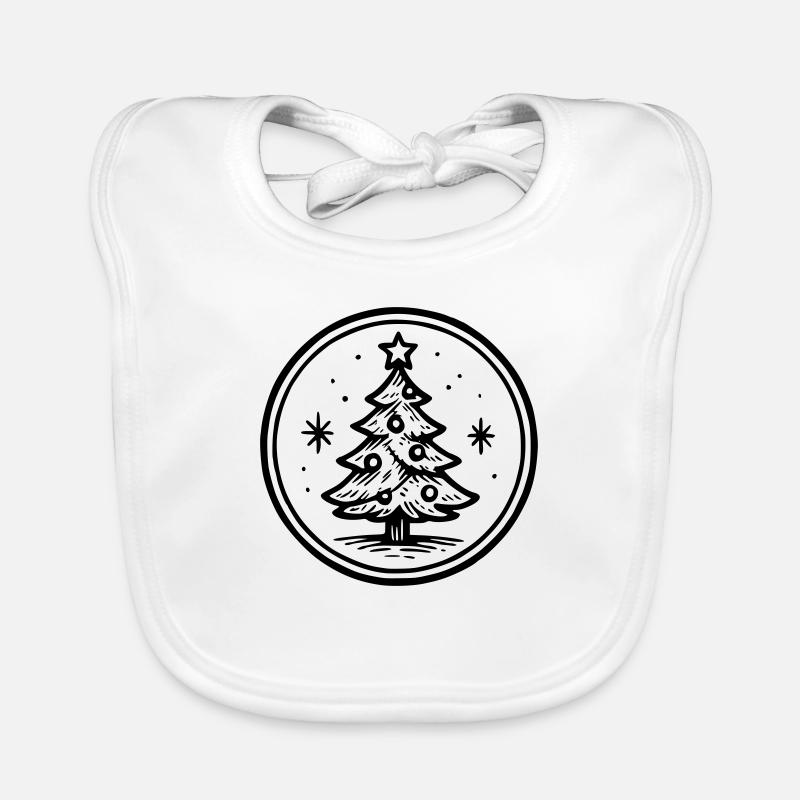 Frohe Weihnachten Baby Bio-Lätzchen