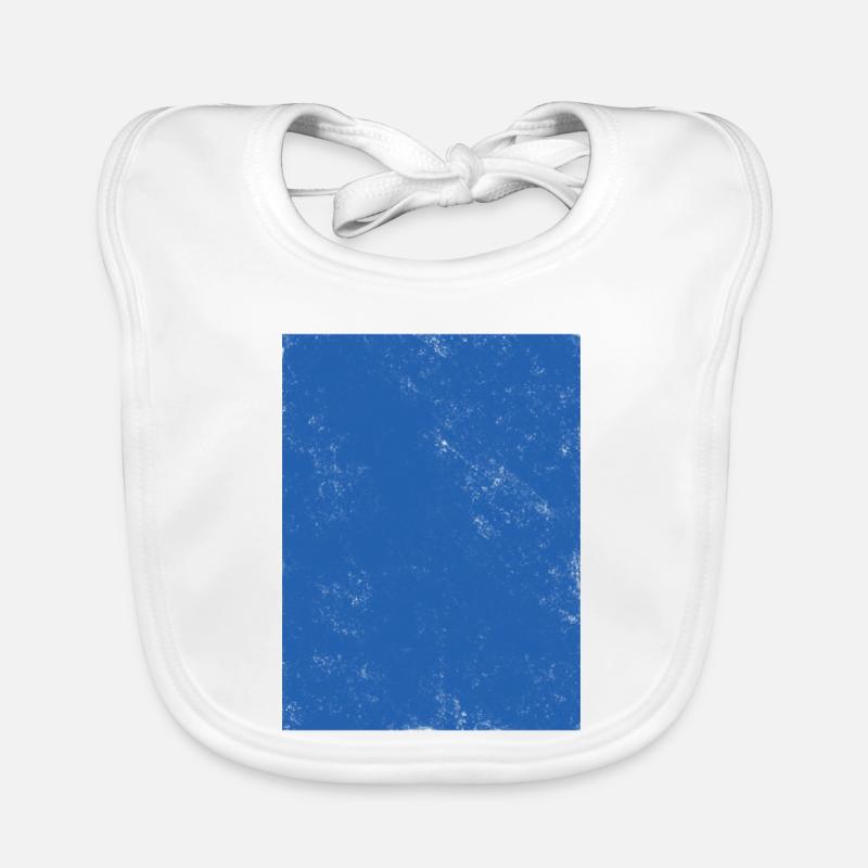 Simple blue gradient design Organic Baby Bibs