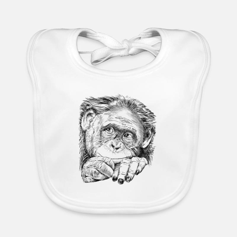Monkey Organic Baby Bibs