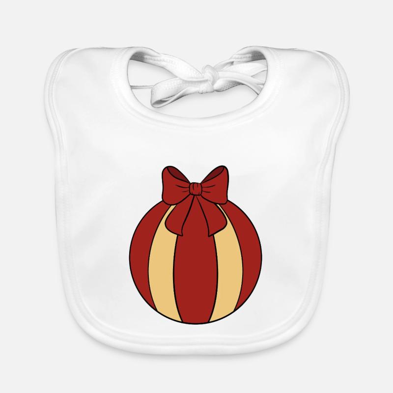 Weihnachtskugel  Baby Bio-Lätzchen