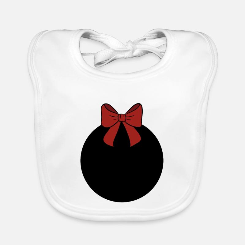 Weihnachtskugel  Baby Bio-Lätzchen