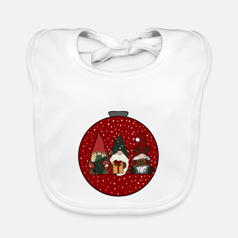 Weihnachtskugel  Baby Bio-Lätzchen