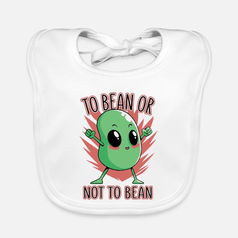 Bohne oder nicht Bohne Baby Bio-Lätzchen