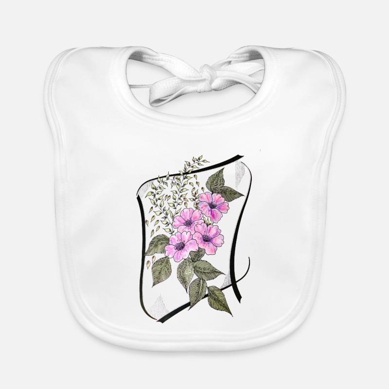 Corset de vrilles de fleurs Bavoir bio Bébé