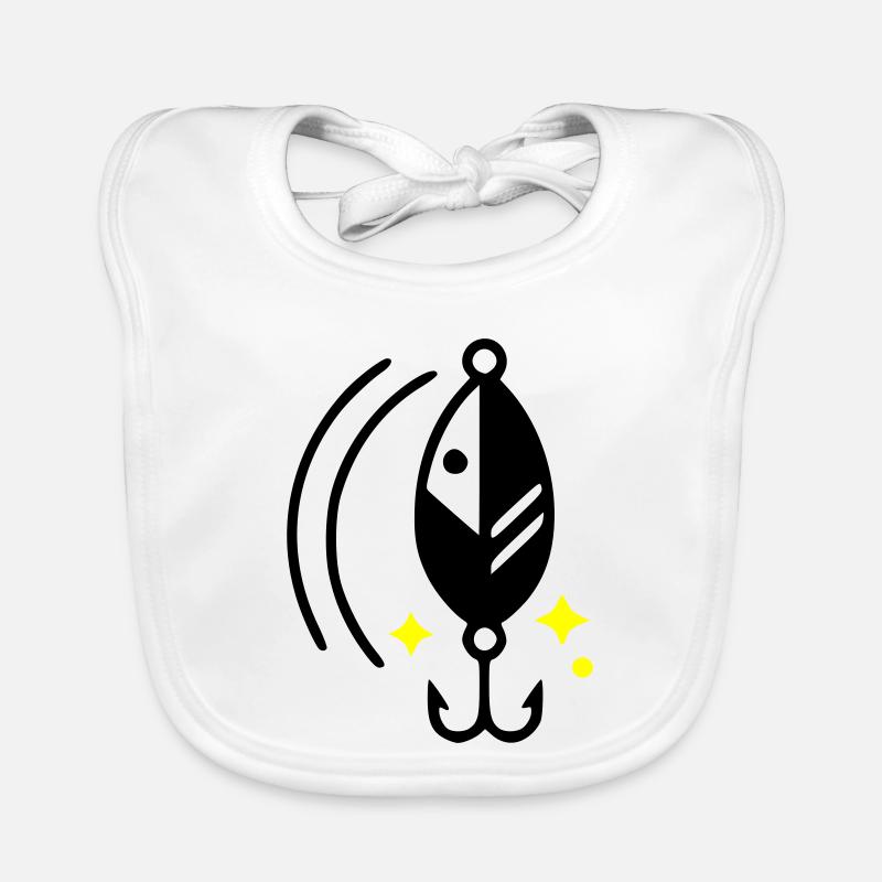 Leurre de pêche Clignotant Icône d’hameçon Bavoir bio Bébé