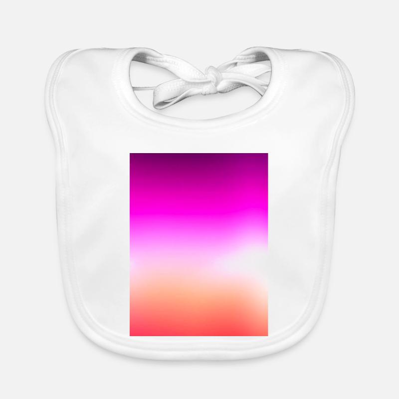 Dégradé de coucher de soleil pastel radiant Bavoir bio Bébé
