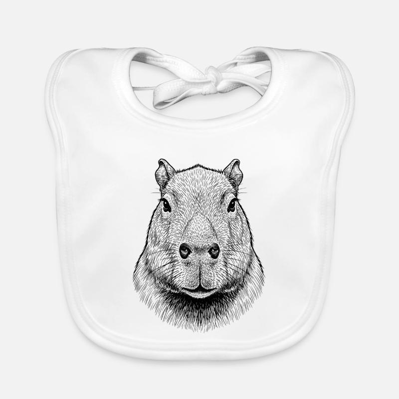 Capybara Bavoir bio Bébé