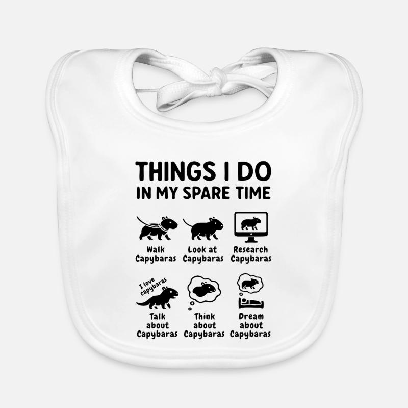 Lustiger Capybara Spruch Freizeit Hobby Haustier Baby Bio-Lätzchen