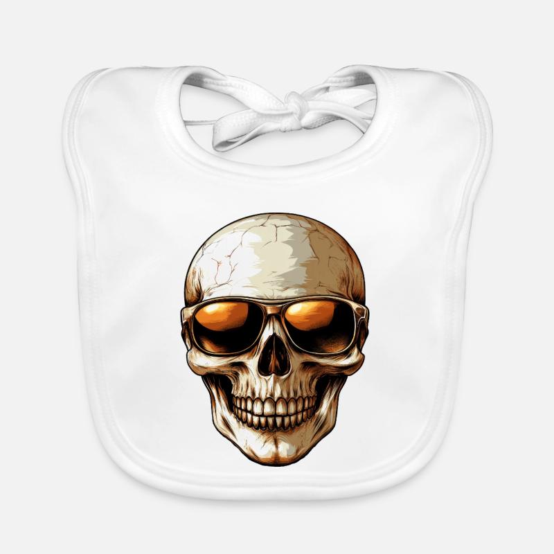 Chic skull Organic Baby Bibs