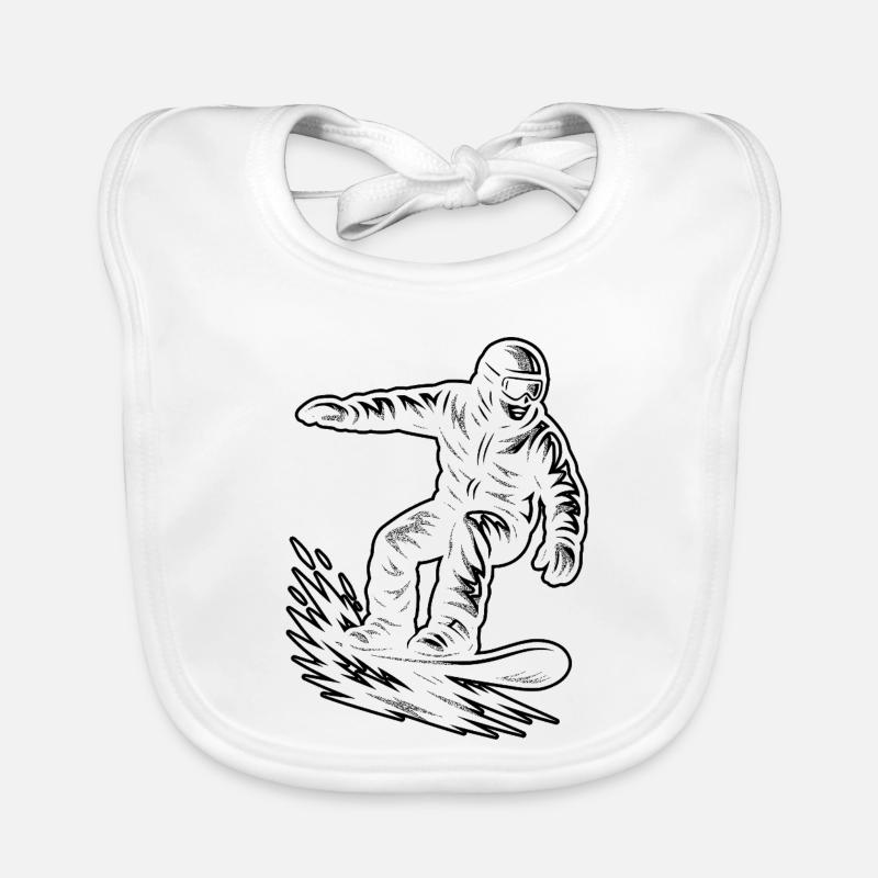 Direct Snowboard Statement Organic Baby Bibs
