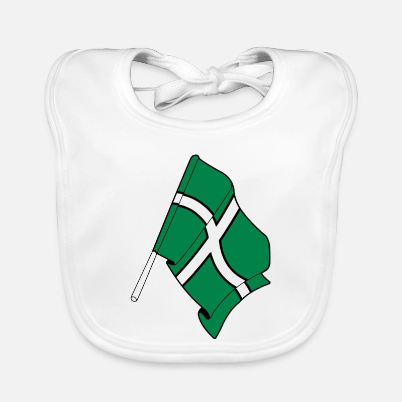Flag of Devon Organic Baby Bibs