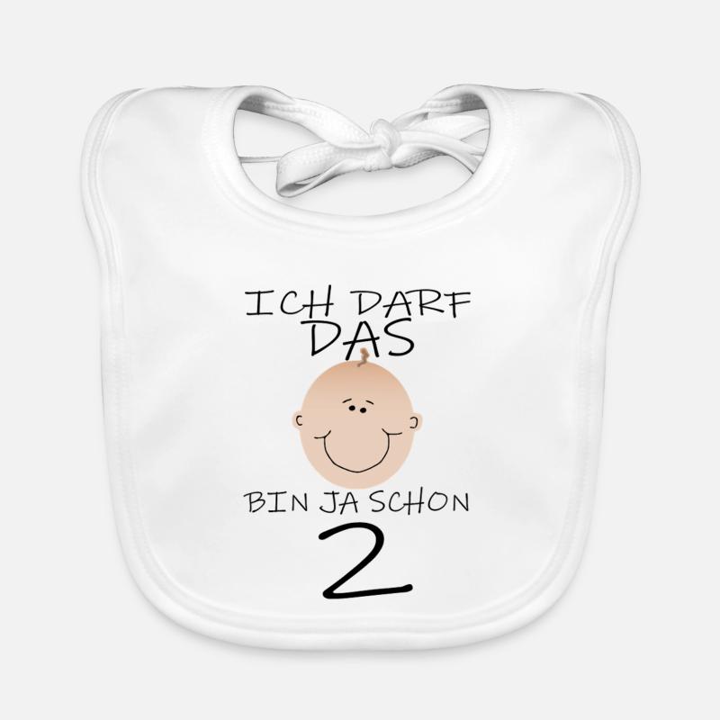 2. Geburtstag Junge Baby Bio-Lätzchen