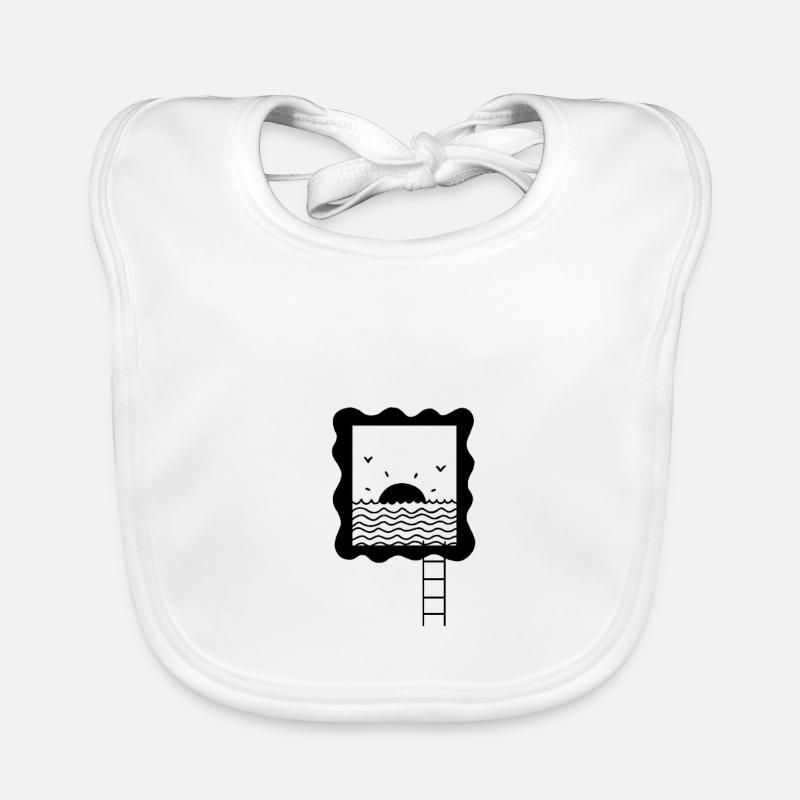 Window on the sea Organic Baby Bibs