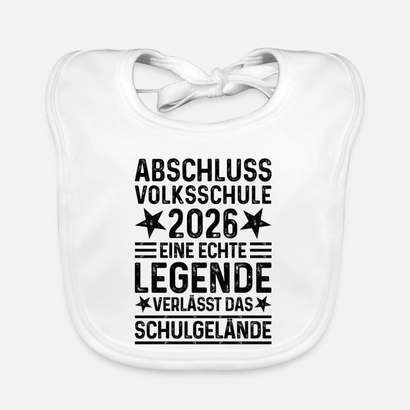 Elementary School Graduation 2026 Legend School Grounds Organic Baby Bibs