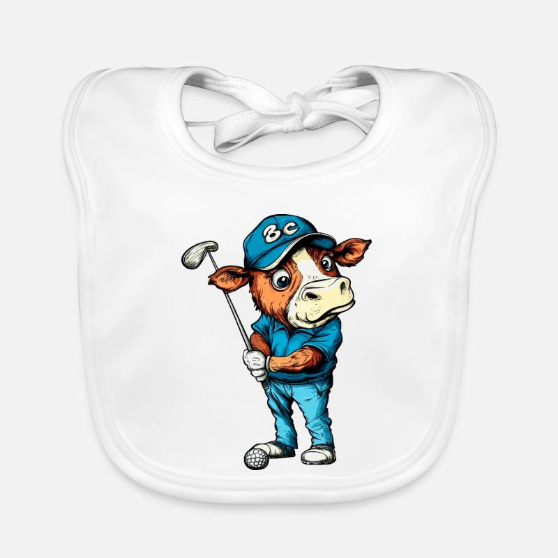 Kuh Golf Baby Bio-Lätzchen