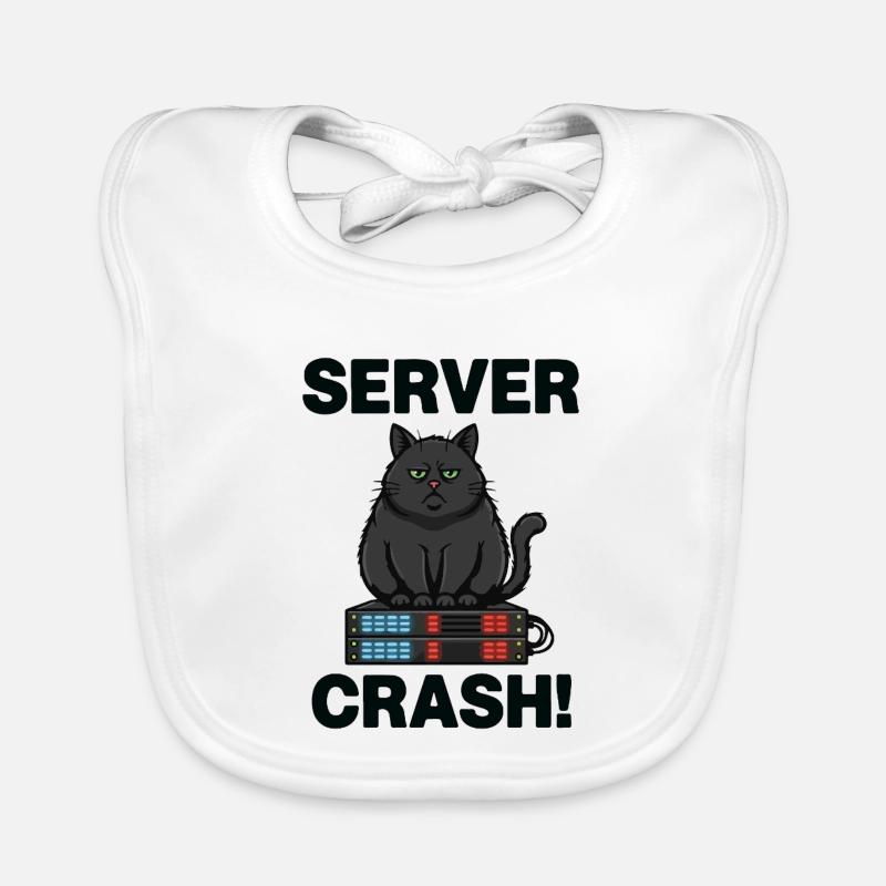 Serverabsturz Chat-Computer-Humor Baby Bio-Lätzchen