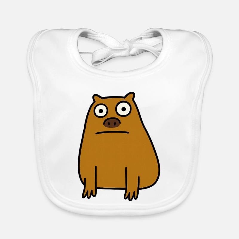 Capybara laide Bavoir bio Bébé