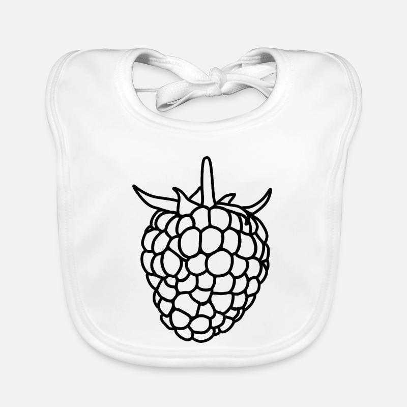 Silhouette Framboise Bavoir bio Bébé