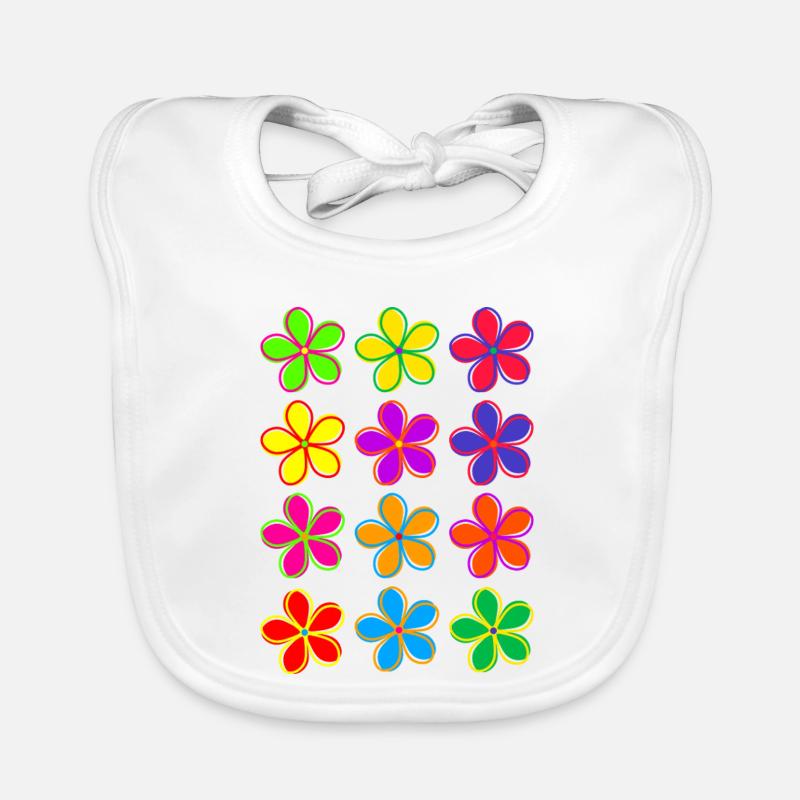 Gänseblümchen-Blumen Baby Bio-Lätzchen