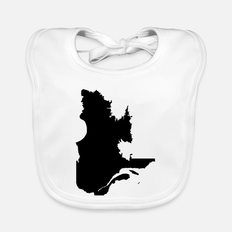 Carte du Québec Bavoir bio Bébé